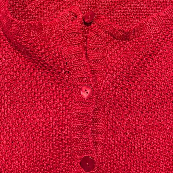Eileen Fisher Cardigan Sweater Hemp Duster Quiet Luxury Old Money Capsule Red 3X - Picture 4 of 7